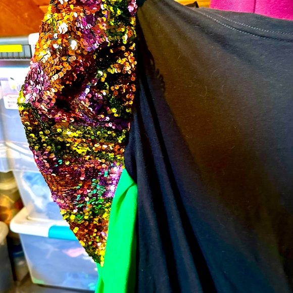 Incredible Prince Purple Rain Concert Tee with Puff Sequin & Sweatshirt Sleeves! - Picture 4 of 10